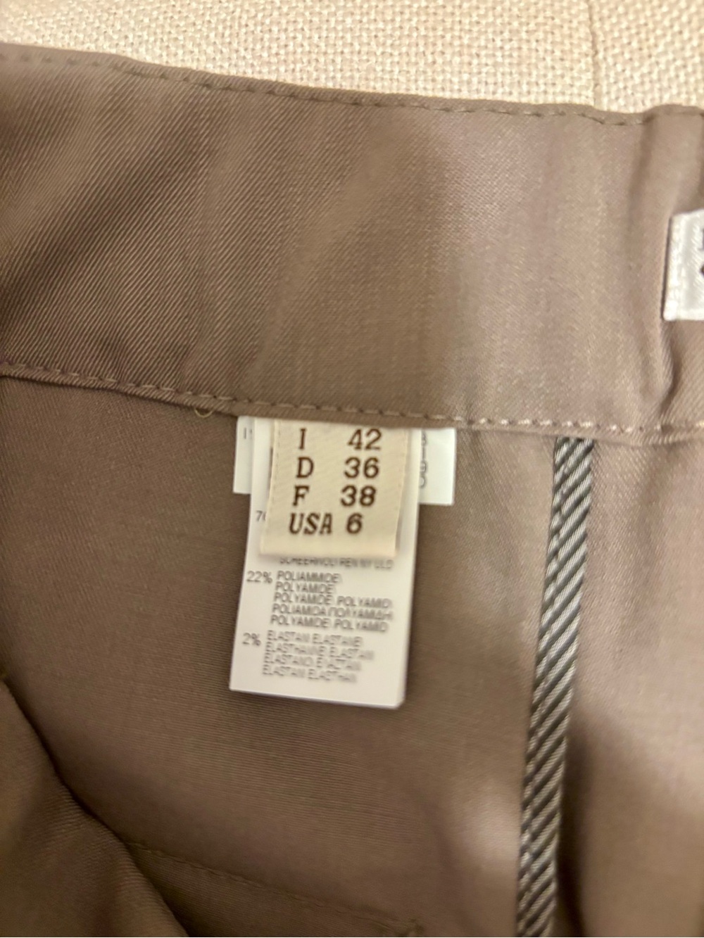 Brunello Cucinelli Taupe Pleated Chinos with Fabric Belt - Picture 7 of 8